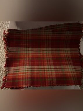 Handwoven Red Plaid Placemats